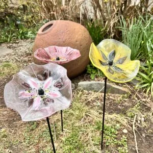 Fused Glass Garden Flower Art, Saturday 21st March, 10.30-12.30/1pm